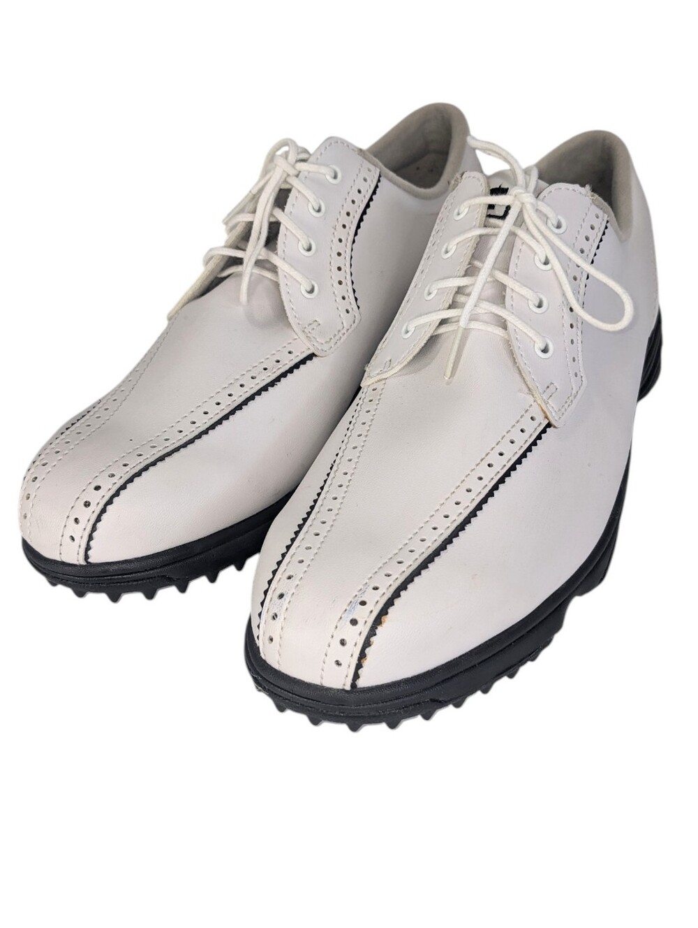 FootJoy White and Black Lace-Up Women's Golf Shoes Size 9 New Without Tags